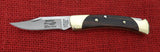 Buck 0055BRS 055-SP4 The 55 Ebony Lockback Knife 420HC USA 55BRS Lot#BU-354