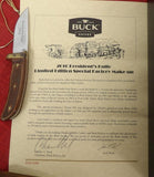 Buck 0005RWSSH 005 Gen 5 2010 President's Knife Hand Signed by Chuck & Josh Limited Rosewood Highly Polished #34/100 Lot#BU-355
