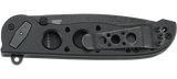 Columbia River CRKT M16-02DB Dead Bolt Assisted Flipper Knife D2 Black Stonewashed Tanto Kit Carson