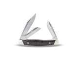 Buck 0301BRS2 301 Stockman Knife Ebony Wood Handle w/ Nickel Silver USA