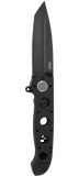 Columbia River CRKT M16-04DB Dead Bolt Assisted Flipper Knife Black Stonewashed D2 Large Tanto  Kit Carson