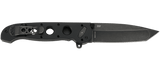 Columbia River CRKT M16-04DB Dead Bolt Assisted Flipper Knife Black Stonewashed D2 Large Tanto  Kit Carson