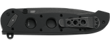 Columbia River CRKT M16-04DB Dead Bolt Assisted Flipper Knife Black Stonewashed D2 Large Tanto  Kit Carson