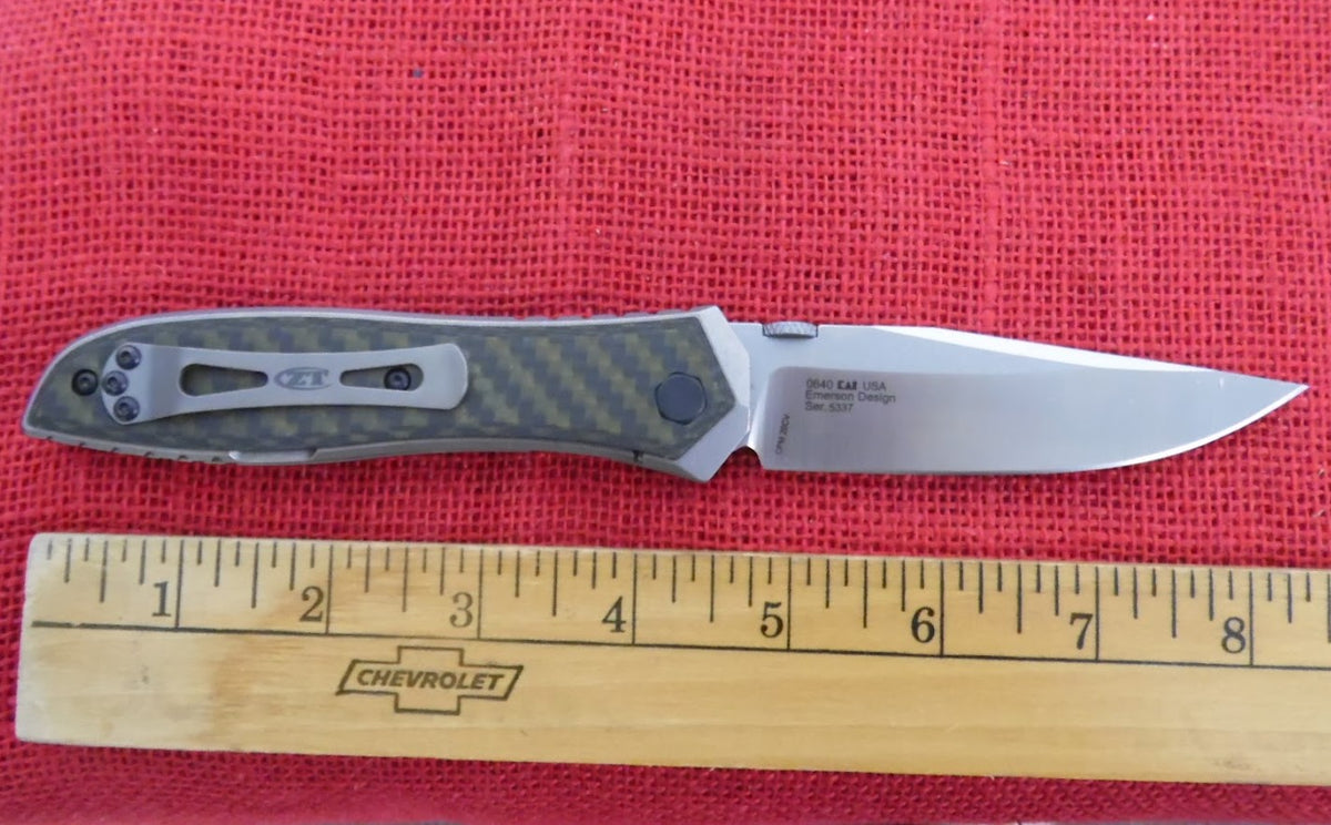 Zero Tolerance Knife by Kershaw ZT 0640 Emerson 20CV Blade Titanium/Gr OzarkCutlery