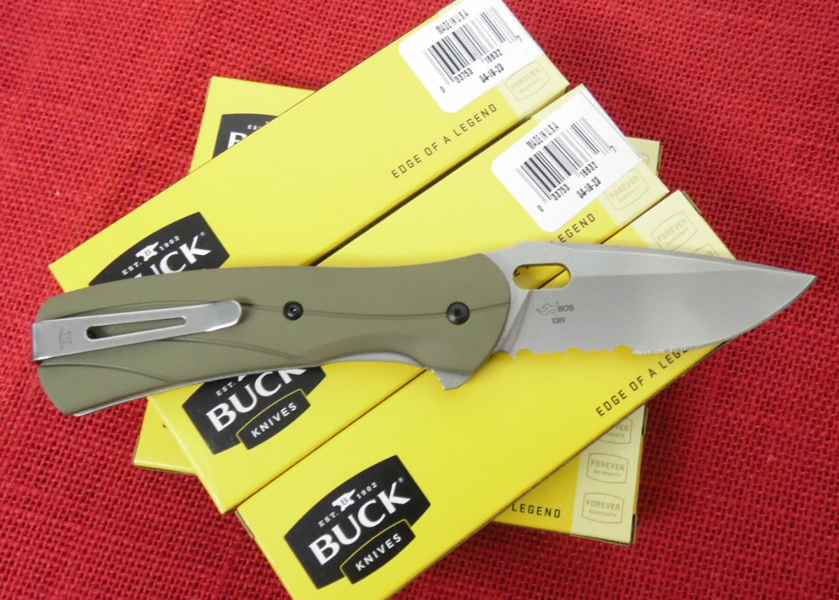 Buck 0845BO2 845 Vantage Force Pocket Knife S30V OD Green