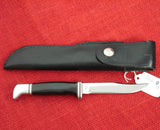 Buck 0102 102 Woodsman Knife 2 Line Stamp 1967-1971 Vintage Fixed Blade lot#102-13