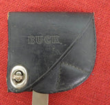 Buck 0106 106 Hatchet Axe Knife 2 Line Black Handle 1960's USA RARE Very Nice Lot#106-18