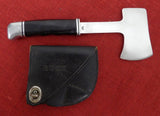 Buck 0106 106 Hatchet Axe Knife 2 Line Black Handle 1960's USA RARE Very Nice Lot#106-18