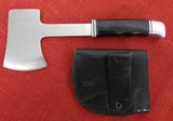 Buck 0106 106 Hatchet Axe Knife 2 Line Black Handle 1960's USA RARE Very Nice Lot#106-18