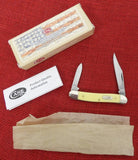 Case 00109 Pen Knife Yellow Synthetic 2018 Chrome Vanadium NOT CS 32087 CV