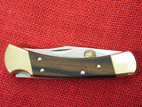 Buck 0110AL 110 Al Buck Commemorative Folding Hunter Gold Etched Lockback Knife USA Made 1992 Lot#110-142