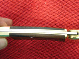 Buck 0110AL 110 Al Buck Commemorative Folding Hunter Gold Etched Lockback Knife USA Made 1992 Lot#110-142