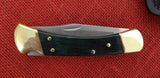 Buck 0110BLS 110 Folding Hunter Knife Indigo Wood 2007 USA UNUSED Lot#110-238