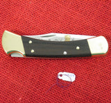 Buck 0110 110-EB Folding Hunter Budweiser Adolphus Busch Sr 1886 Gold Etched Lockback Knife USA Made 1992 Lot#110-93