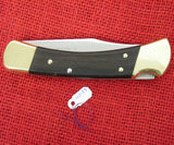 Buck 0110 110-EB Folding Hunter Budweiser Adolphus Busch Sr 1886 Gold Etched Lockback Knife USA Made 1992 Lot#110-93