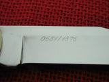 Buck 0110 110-EB Folding Hunter Budweiser Adolphus Busch Sr 1886 Gold Etched Lockback Knife USA Made 1992 Lot#110-93