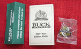 Buck 0119BKS 119 Special 100 Years Hunting Knife Black Leather 2002 USA NOS Lot#119-72