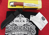 Buck 0119RDSSH3 119 Special President's Tour 2021 Knife Red Micarta w/ T-Shirt #18/115 USA Lot#119-56