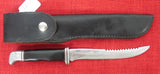 Buck 0121 121 Fisherman Knife w/ Scaler Early Single Line w/ Spine Stamp 1964 USA Lot#121-2