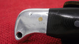 Buck 0124 124 Frontiersman Fixed Blade Knife Early 70's Model w/ Lanyard Hole like Nemo Micarta USA Lot#124-3