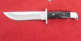 Buck 0124 124 Frontiersman Fixed Blade Knife Early 70's Model w/ Lanyard Hole like Nemo Micarta USA Lot#124-3