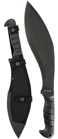 Ka-Bar Knife 1249 Kukri Machete Fixed Blade TRP Handle 11 1/2" SK5 Blade Sheath Included