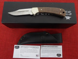 Buck 0152BRSSH 152 Fixed Ranger 2024 Chairman's Tour Knife S35VN Hand Signed CJ #59 Burlap Micarta