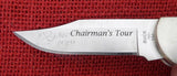 Buck 0152BRSSH 152 Fixed Ranger 2024 Chairman's Tour Knife S35VN Hand Signed CJ #59 Burlap Micarta