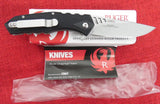 Ruger by CRKT R1703 Lerch Follow-Through Compact Flipper Knife GRN Handles Stonewashed