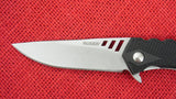 Ruger by CRKT R1703 Lerch Follow-Through Compact Flipper Knife GRN Handles Stonewashed