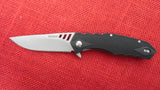 Ruger by CRKT R1703 Lerch Follow-Through Compact Flipper Knife GRN Handles Stonewashed