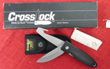 Buck 0180-D1 180 Crosslock Hunter 2 Blade Guthook Knife 1994 USA Made 420HC Liner Lock Lot#180-8