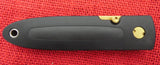 Buck 0180-Z2 180 Crosslock Hunter Gold BuckCote 2 Blade Guthook Knife 1994 USA Made 420HC Lot#180-22