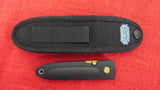 Buck 0180-Z2 180 Crosslock Hunter Gold BuckCote 2 Blade Guthook Knife 1994 USA Made 420HC Lot#180-22