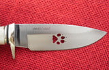 Buck 0192 192 Crown Stag Vanguard WBC Wolf Print Cutout Knife USA Limited Edition Track Series #455/1000 Lot#192-13