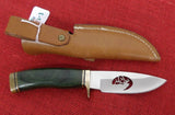 Buck 0192 192 Vanguard Green Wood Elk Blade Cutout Knife USA Lot#192-3