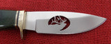 Buck 0192 192 Vanguard Green Wood Elk Blade Cutout Knife USA Lot#192-3