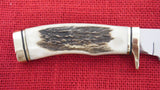 Buck 0192 192 Vanguard Stag Slab Handles Highly Polished Knife 1993 USA Lot#192-8