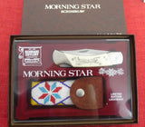 Schrade Knife LB7 Size Morning Star Native American Scrimshaw Series 1982 USA All Oringal Unused  Lot#197