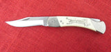 Schrade Knife LB7 Size Morning Star Native American Scrimshaw Series 1982 USA All Oringal Unused  Lot#197