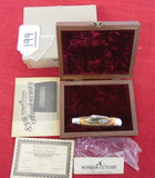 Schrade Knife 1989 Stag Split Back Whittler 85th Anniversary USA Etched Blade MINT Lot#199