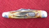 Schrade Knife 1989 Stag Split Back Whittler 85th Anniversary USA Etched Blade MINT Lot#199