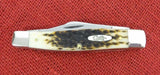 Case 00204 Large Stockman Knife Marked CV (NOT CS) Amber Bone USA 2022 NEW