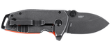 Columbia River CRKT 2486 Squid Orange G10 D2 Assisted Flipper Knife Lucas Burnley
