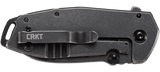 Columbia River CRKT 2493 Squid Assist Lucas Burnley Black Stonewashed Framelock Assisted Flipper Knife