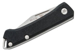 Buck 0250BKS1 Saunter Slipjoint Pocket Knife Black Micarta Clip Point 154CM USA