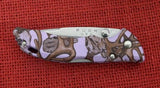 Buck 0284CMS16 284 Bantam Mid-Lock Knife Lavender Head Hunterz Camo GFN
