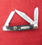 Buck 0301-SP2 301 Stockman Knife 2004 Relocate from CA to ID Shield Last Production El Cajon  Etched Blade Lot#301-36
