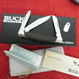 Buck 0303IQSBT 303 Cadet Pocket Knife Ironwood w/ Feather Quill Inlay Bob Timberlake USA Made Lot#303-1