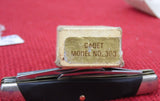 Buck 0303 303 Cadet Pocket Knife Camillus Made 1974-1985 Pre Date Code USA Long Nail Pull  Double Scale Liner Lot#303-44
